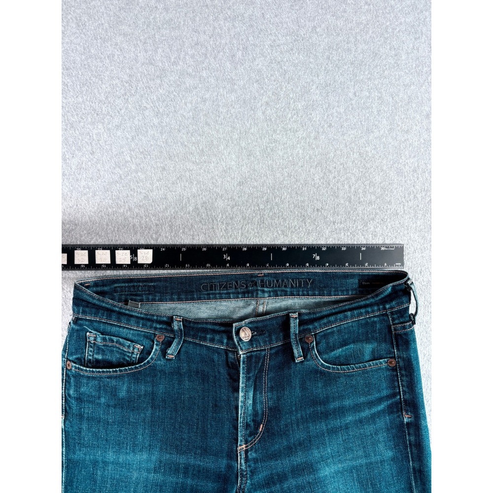 Citizens of Humanity Jeans Men 30 Dark Blue Washed Stretch Mid Rise Straight Leg - Picture 5 of 7